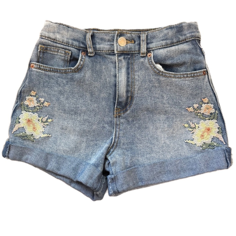 Levi Strauss Signature Embroidered Jean Denim Shorts Girl’s 10